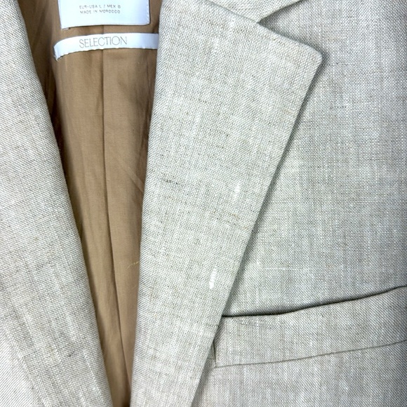 MANGO MNG Women’s Linen Oversized Boyfriend Blazer Office Preppy Academia NWT - Picture 12 of 12